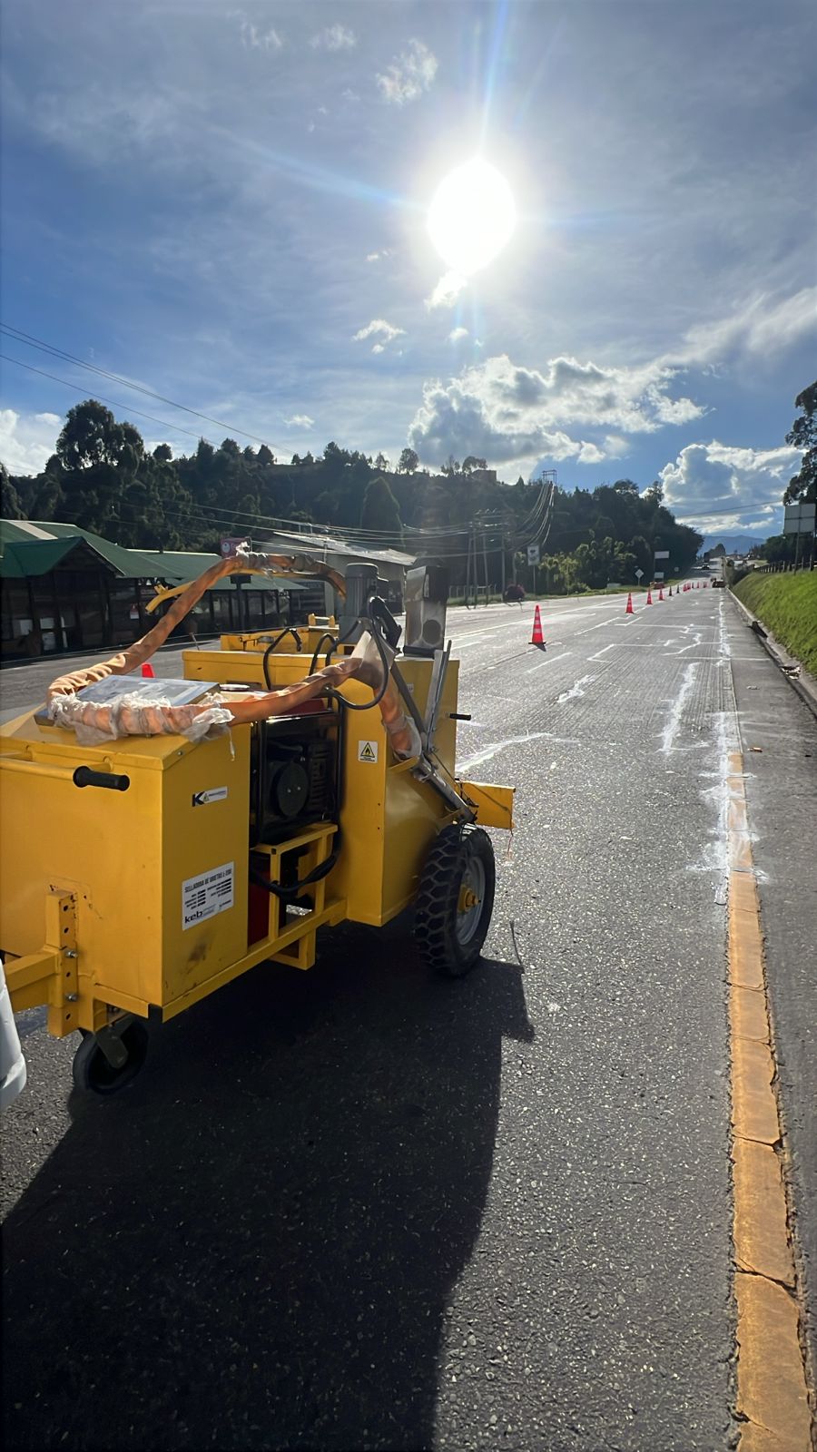 Selladora de fisuras TR4K operando en BTS Autovia